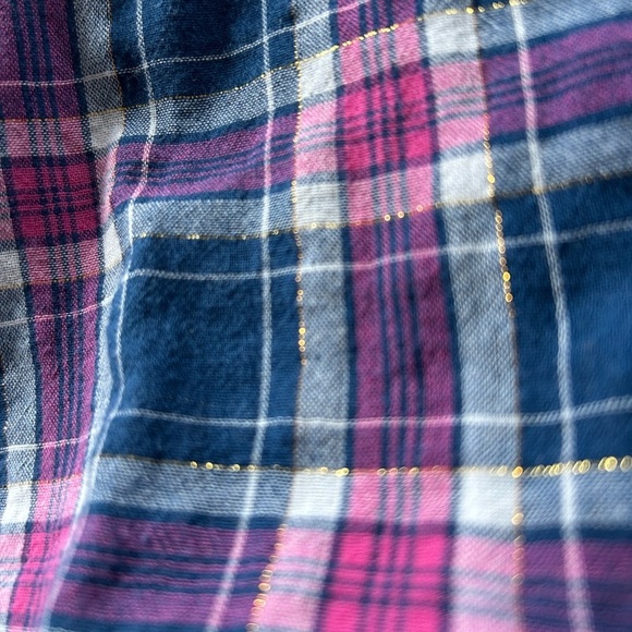 SUPERDRY Cotton Madras Button Front Long Sleeve Shirt - Picture 13 of 14